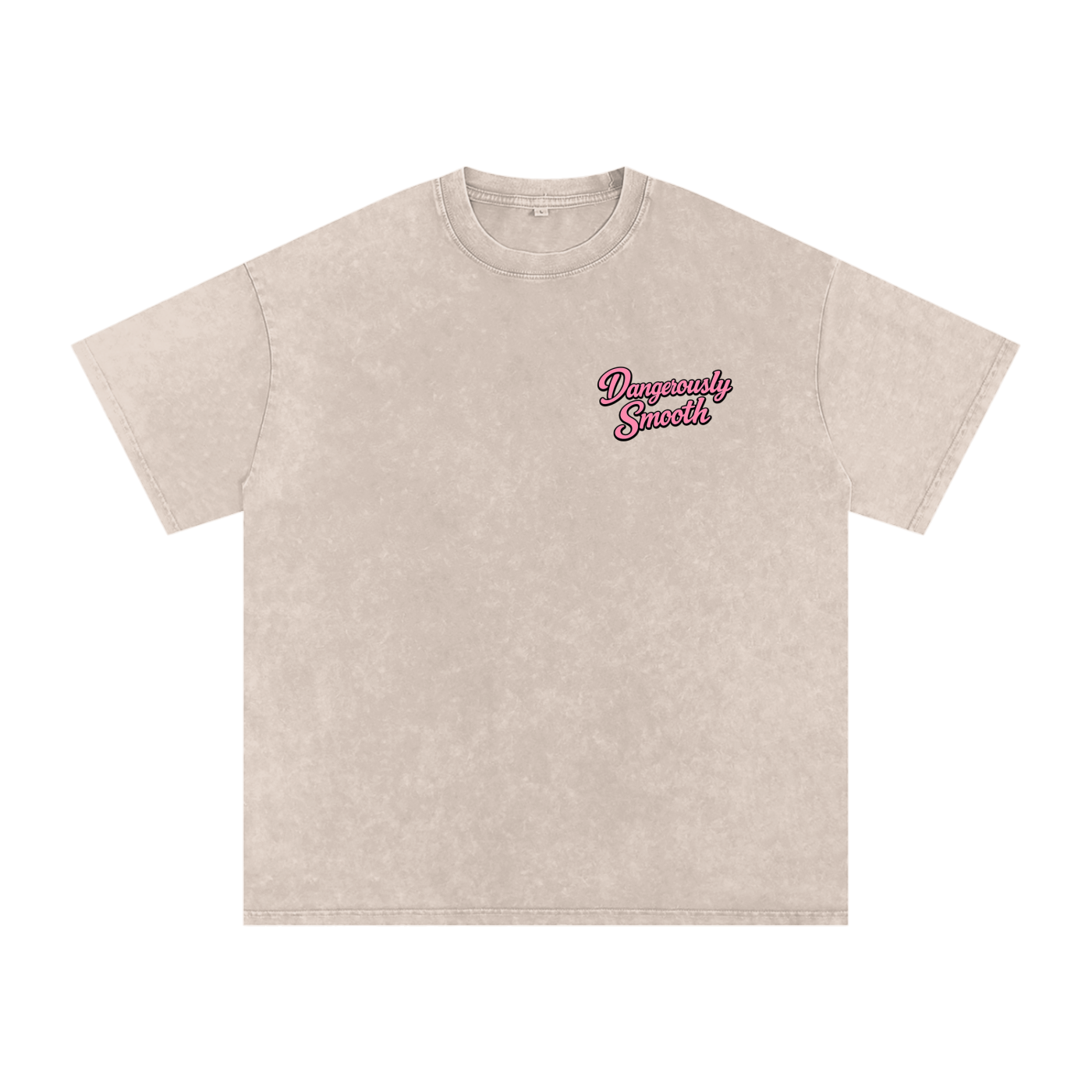Dangerously Smooth Snow Washed Oversized Cotton T-Shirt