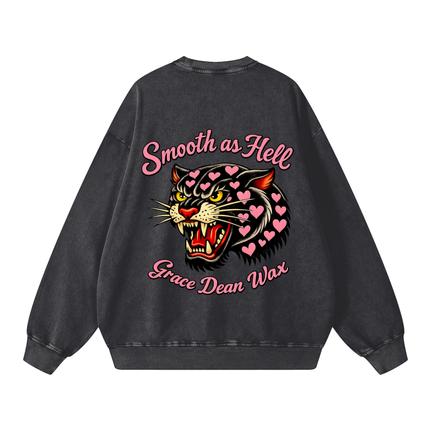 Smooth as Hell Snow Washed Oversized Sweatshirt