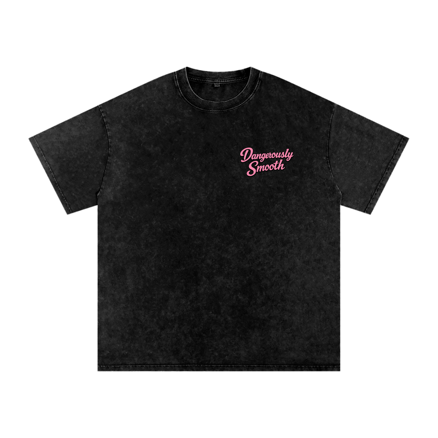 Dangerously Smooth Snow Washed Oversized Cotton T-Shirt